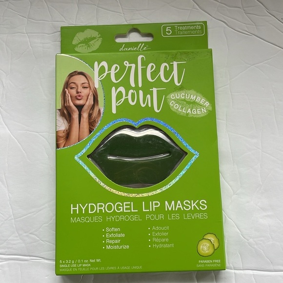 HYDROGEL Lip Mask 2 BOXES  Rose Water Collagen & CUCUMBER Collagen NEW - Picture 3 of 4